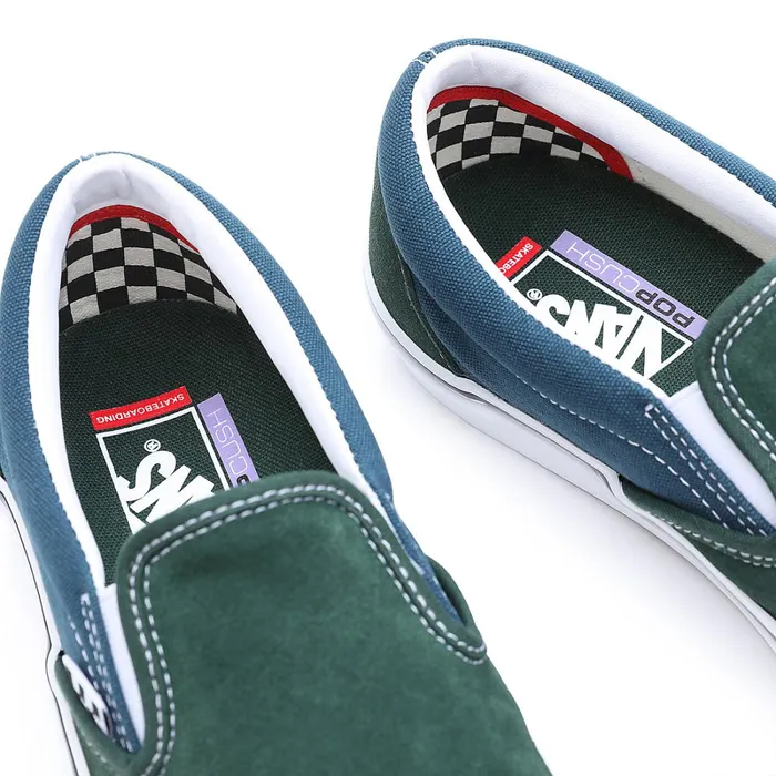 Vans Slipon Shoes Men Skate SlipOn Shoes Green