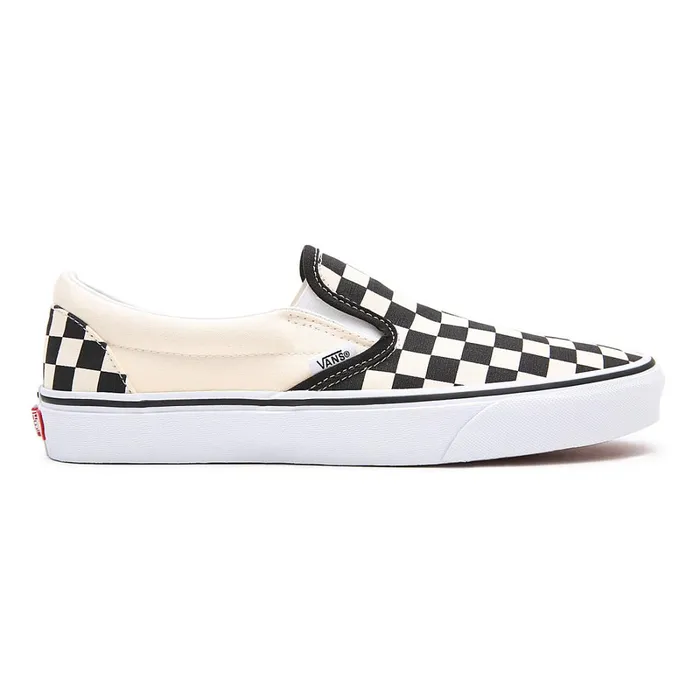Vans Slipon Shoes Women Checkerboard Classic SlipOn Shoes Black White