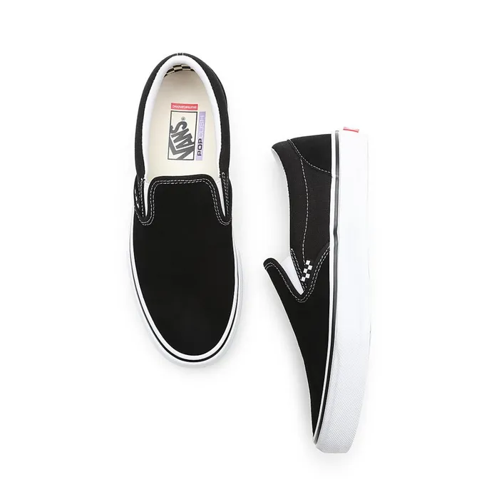 Vans Slipon Shoes Women Skate SlipOn Shoes Black