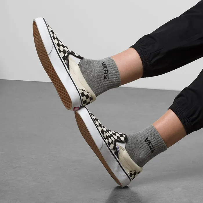 Vans Socks Women Half Crew Socks 3 Pairs Black Grey