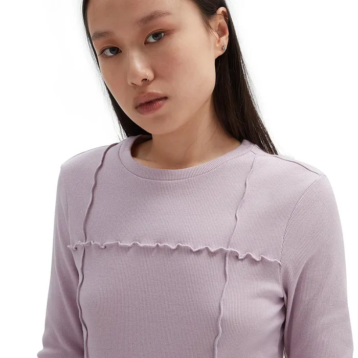 Vans Tshirts and Tops Women Callista Long Sleeve TShirt Purple