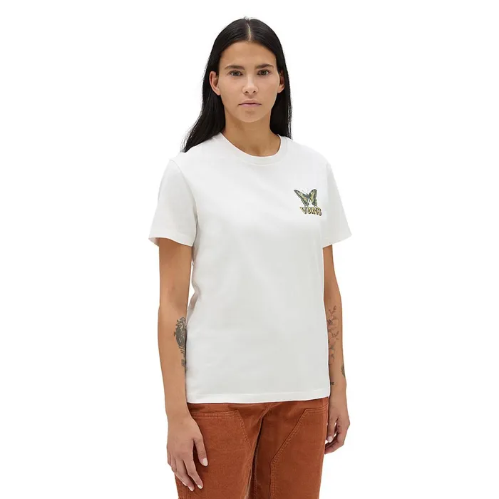 Vans Tshirts and Tops Women Natural Fly Boyfriend TShirt White