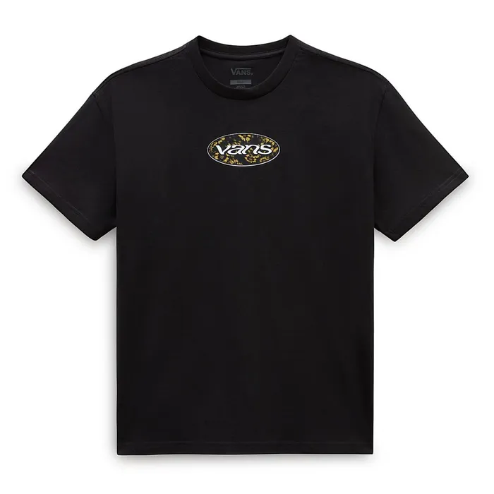 Vans Tshirts and Tops Women Og Oval Bloom Oversized TShirt Black