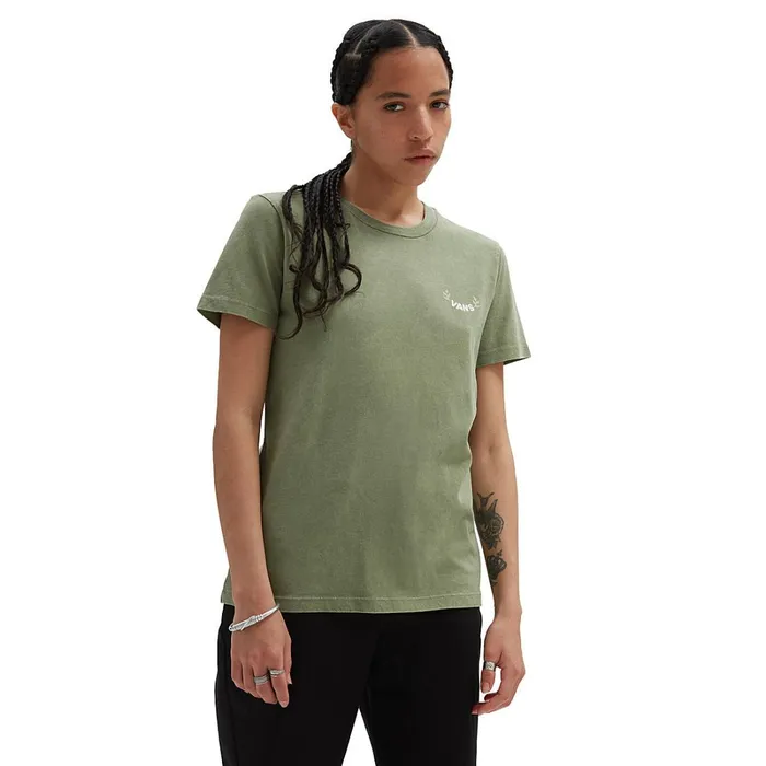 Vans Tshirts and Tops Women Open To Peace Crew TShirt Green