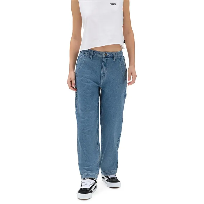 Vans Trousers and Chinos Women Ground Work Denim Trousers Blue