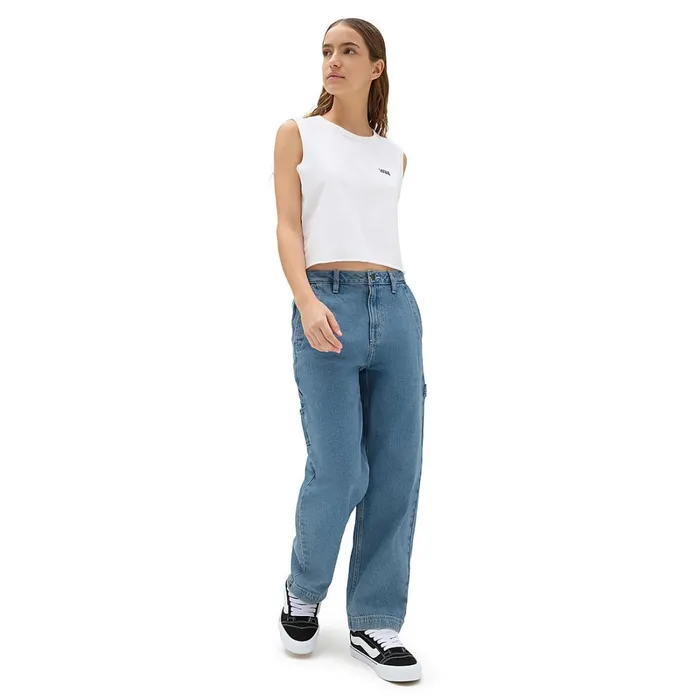 Vans Trousers and Chinos Women Ground Work Denim Trousers Blue