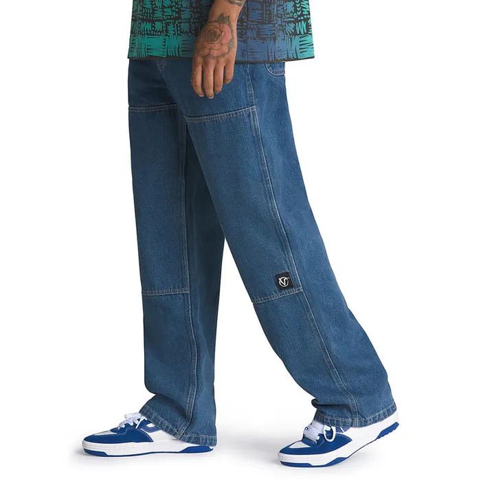 Vans Trousers and Jeans Men Rowan Zorilla Drill Chore Loose Carpenter Denim Trousers Blue