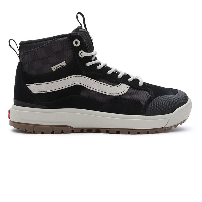 Vans Ultrarange Shoes Women Tonal Checkerboard UltraRange EXO Hi MTE1 Shoes Black