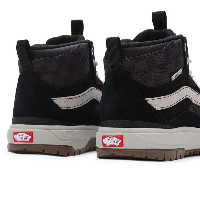 Vans Ultrarange Shoes Women Tonal Checkerboard UltraRange EXO Hi MTE1 Shoes Black