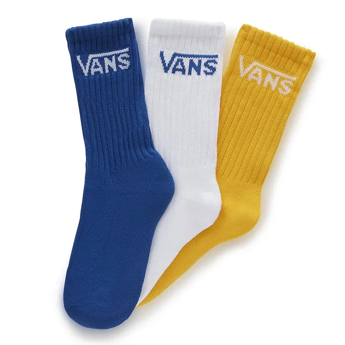 Vans View All Kids Classic Crew Socks 3 Pairs Blue