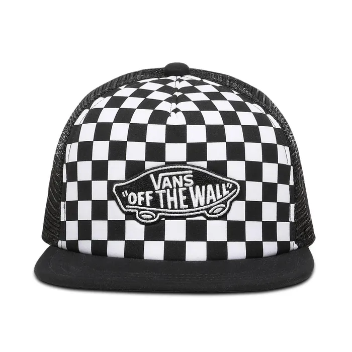 Vans View All Kids Classic Patch Trucker Plus Hat 814 Years Black White