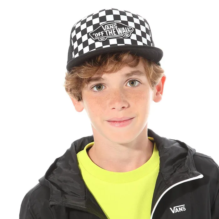 Vans View All Kids Classic Patch Trucker Plus Hat 814 Years Black White