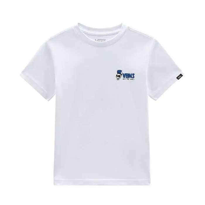 Vans View All Kids Little Skull Slice TShirt 28 Years White