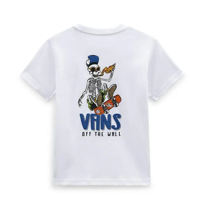 Vans View All Kids Little Skull Slice TShirt 28 Years White