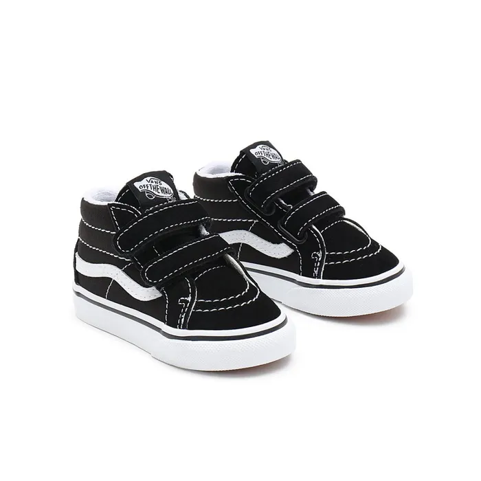 Vans View All Kids Toddler Sk8Mid Reissue Hook And Loop Shoes 14 Years Black