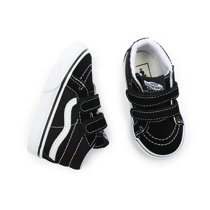 Vans View All Kids Toddler Sk8Mid Reissue Hook And Loop Shoes 14 Years Black