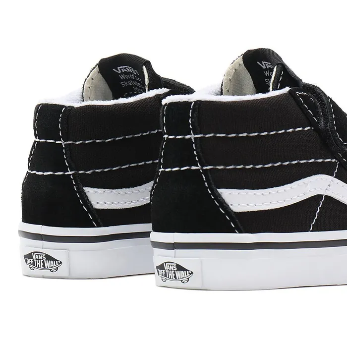 Vans View All Kids Toddler Sk8Mid Reissue Hook And Loop Shoes 14 Years Black