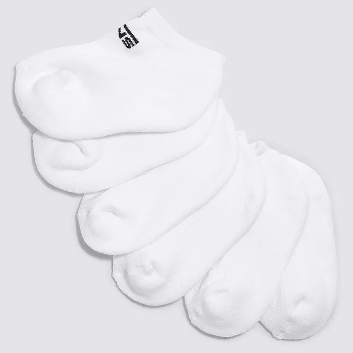 Vans View All Kids Toddlers Classic Kick Socks 3 Pairs White