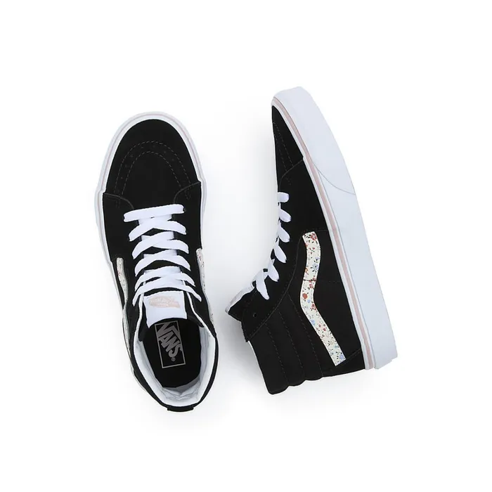 Vans View All Kids Youth Floral Sk8Hi Shoes 814 Years Black