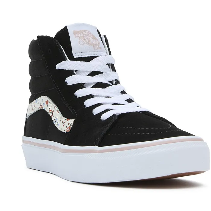 Vans View All Kids Youth Floral Sk8Hi Shoes 814 Years Black