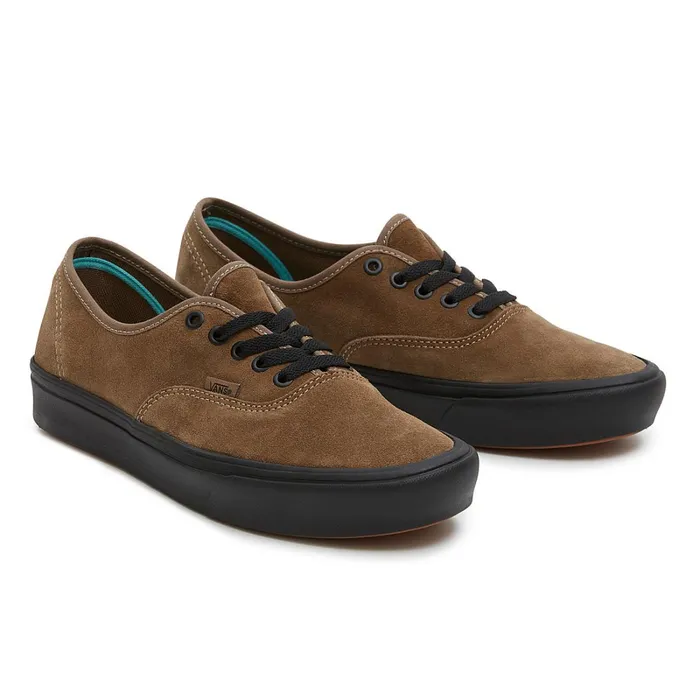 Vans View All Men Authentic ComfyCush Suede Shoes Brown