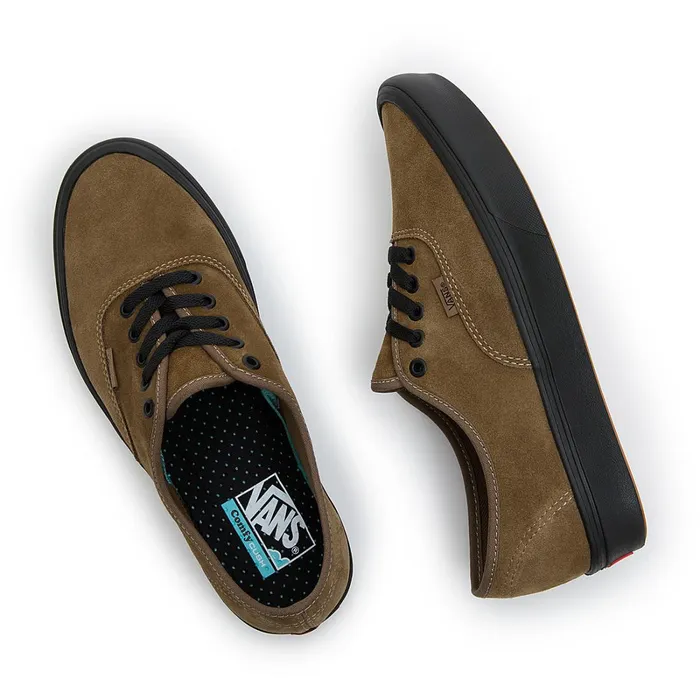 Vans View All Men Authentic ComfyCush Suede Shoes Brown