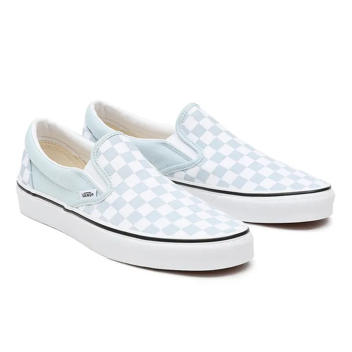 Vans View All Men Checkerboard Classic SlipOn Shoes Blue