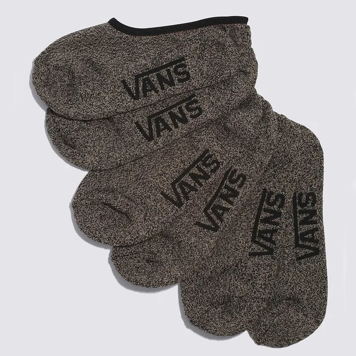 Vans View All Men Classic Super No Show Socks 3 Pairs Grey