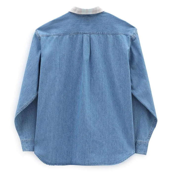 Vans View All Men Deerfiel Long Sleeve Shirt Blue