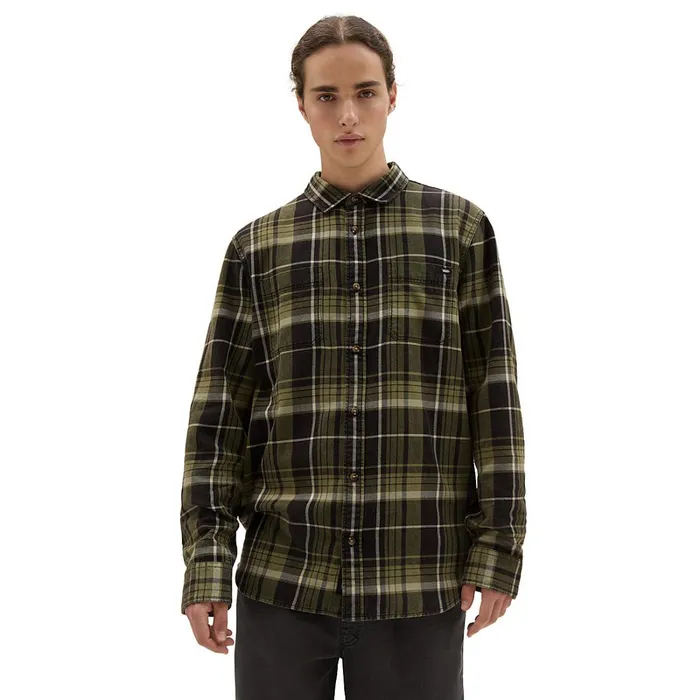 Vans View All Men Peddington Long Sleeve Woven Shirt Black
