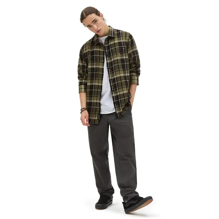 Vans View All Men Peddington Long Sleeve Woven Shirt Black