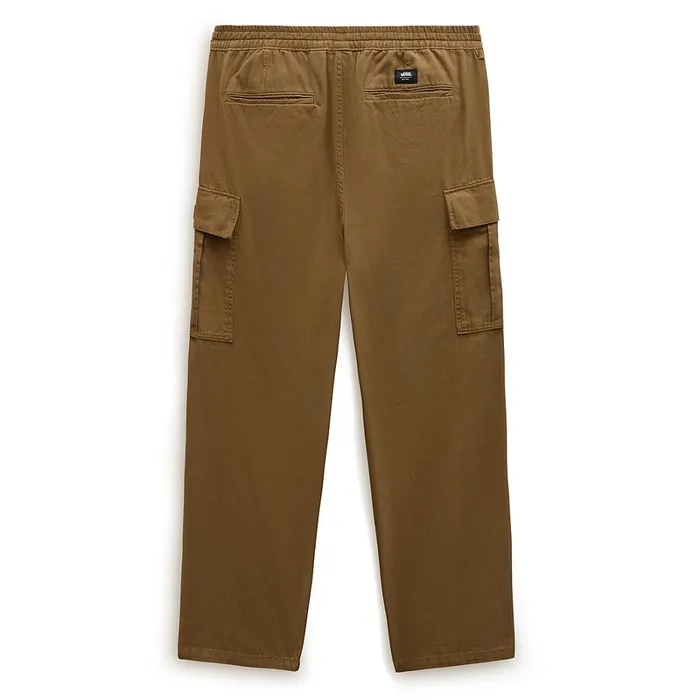 Vans View All Men Range Cargo Baggy Tapered Elastic Trousers Brown