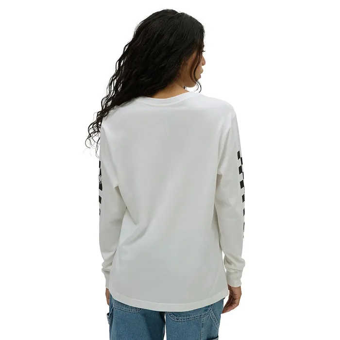 Vans View All Women Blossom Boyfriend Fit Long Sleeve TShirt White