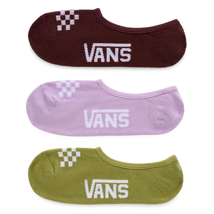 Vans View All Women Classic Assorted Canoodle Socks 3 Pairs Brown