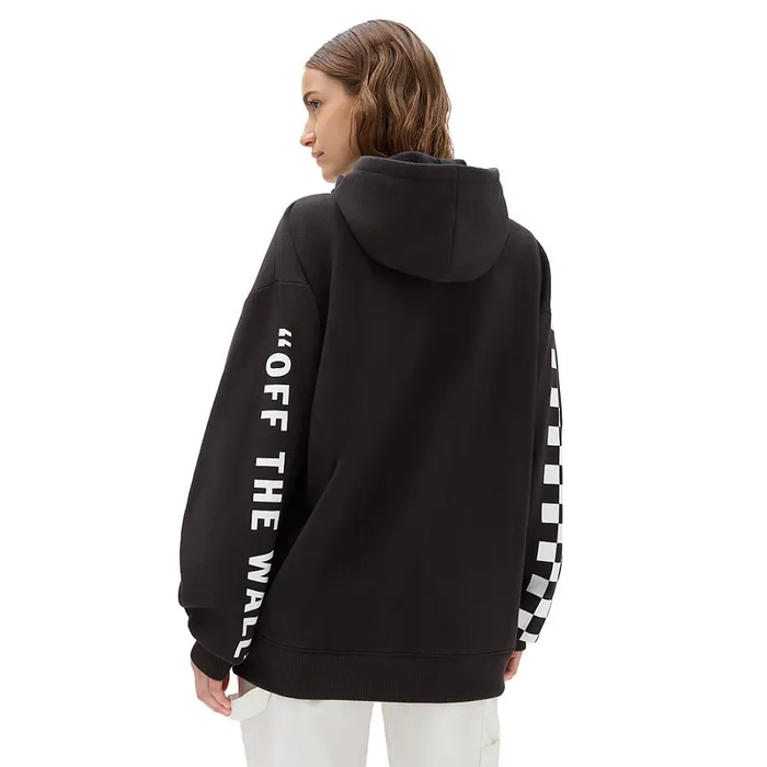 Vans View All Women Extra Fun Oversized Full Zip Hoodie Black