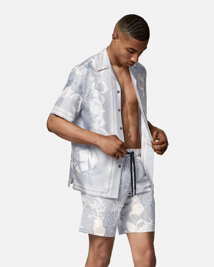 Versace Barocco Sea Boardshorts Blueprint Men Swimwear