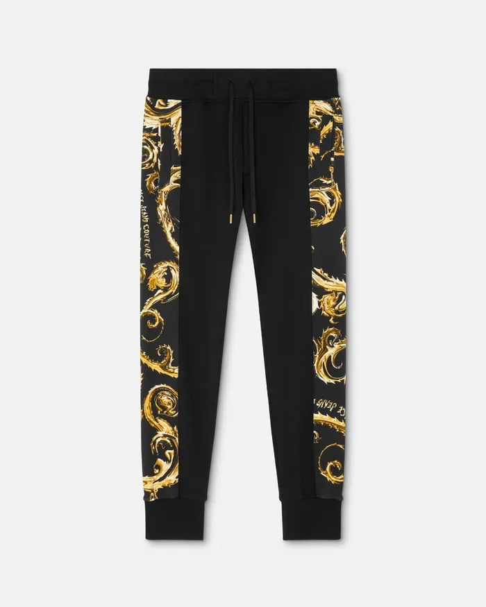 Versace Chromo Couture Sweatpants Blackgold Men Jeans Couture
