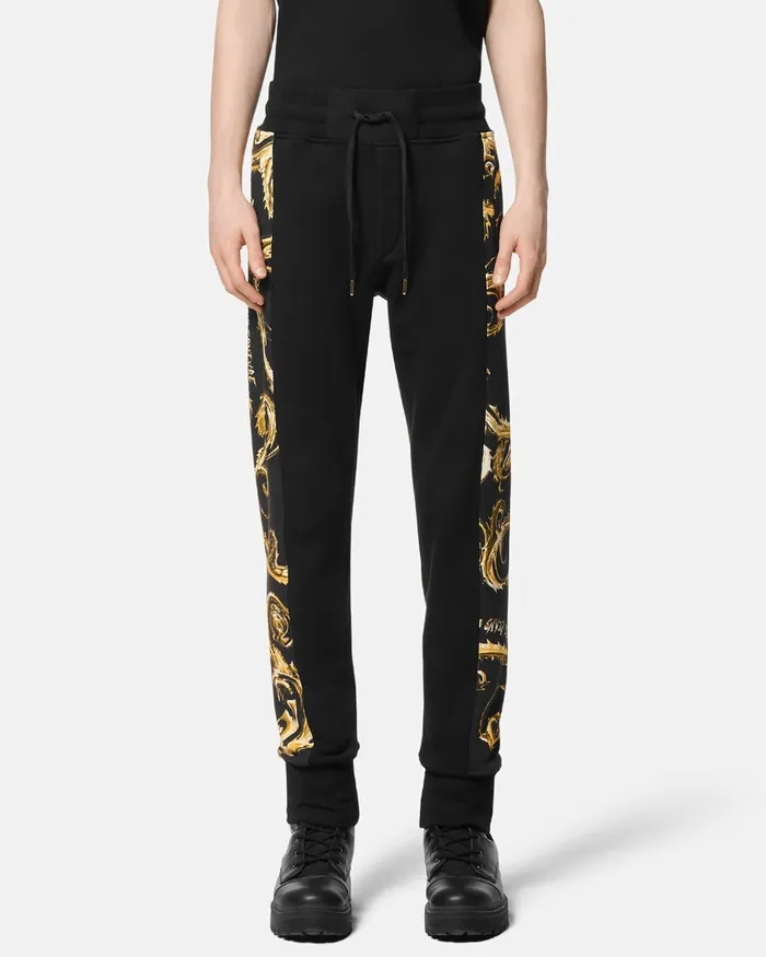 Versace Chromo Couture Sweatpants Blackgold Men Jeans Couture