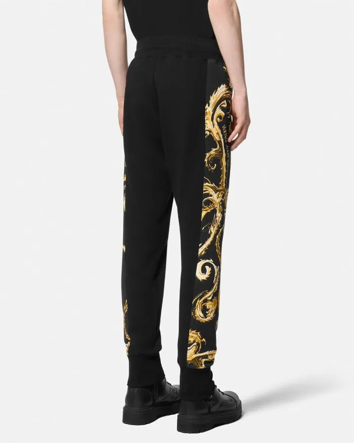 Versace Chromo Couture Sweatpants Blackgold Men Jeans Couture