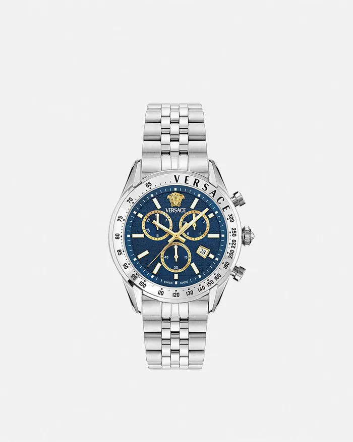 Versace Chrono Master Watch Bluesilver Men Watches