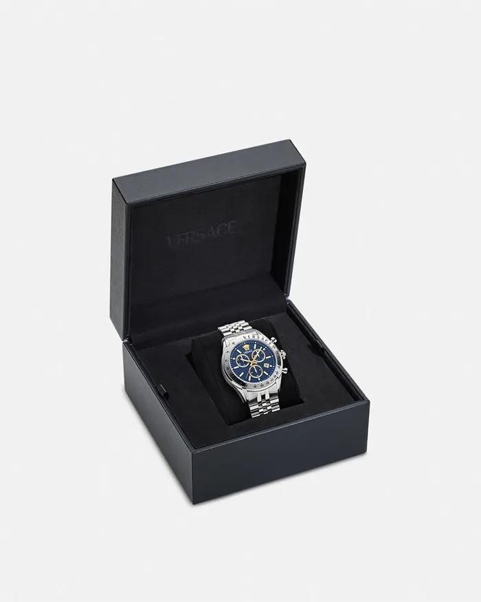 Versace Chrono Master Watch Bluesilver Men Watches