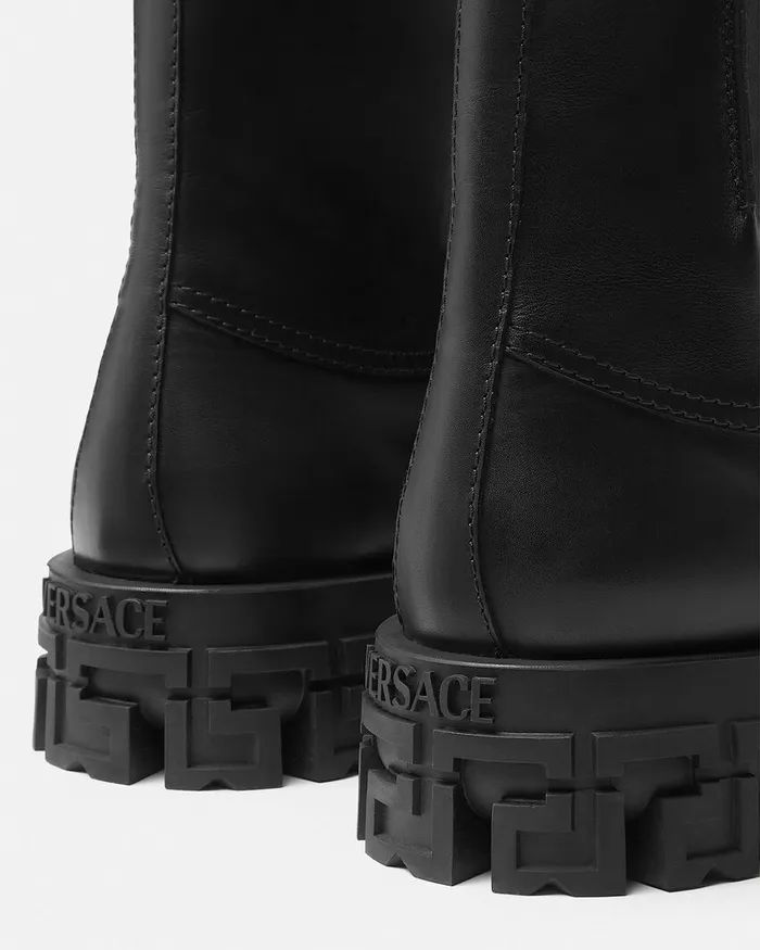 Versace Greca Portico Boots Black Men Boots