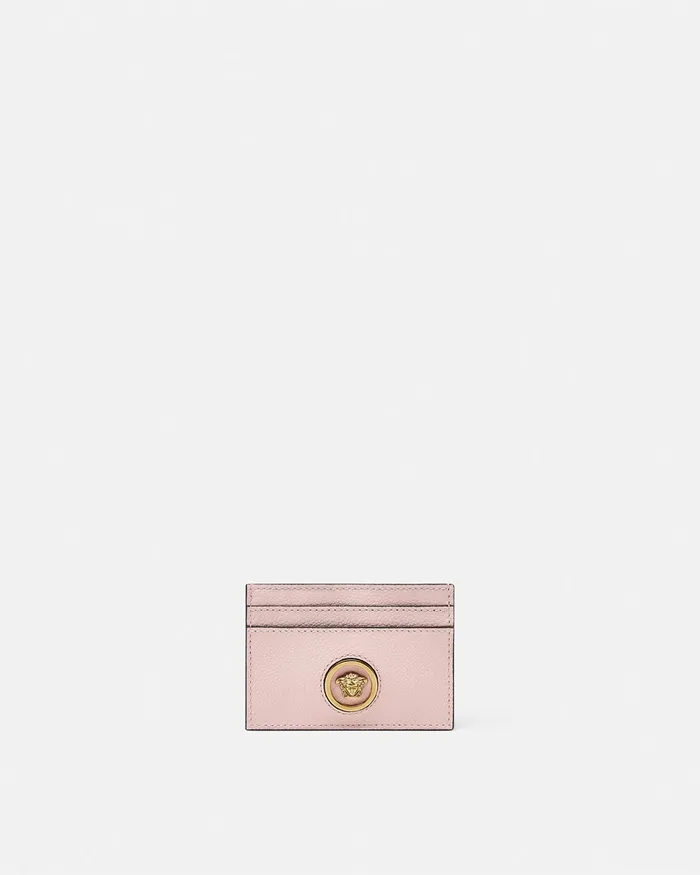 Versace La Medusa Card Holder Light Pink Women Wallets