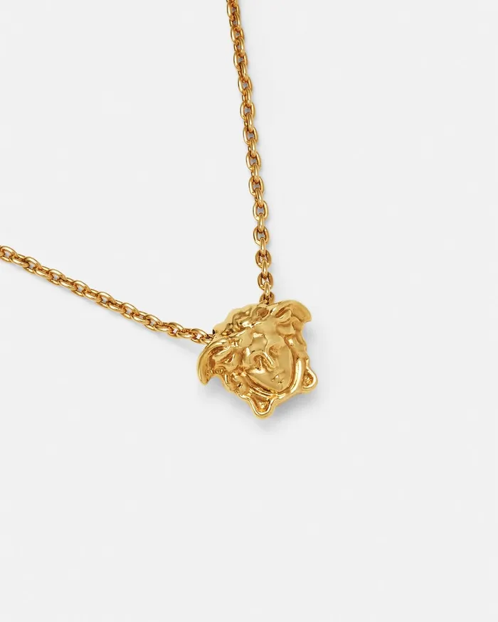 Versace La Medusa Necklace Light Gold WomenMen Necklaces