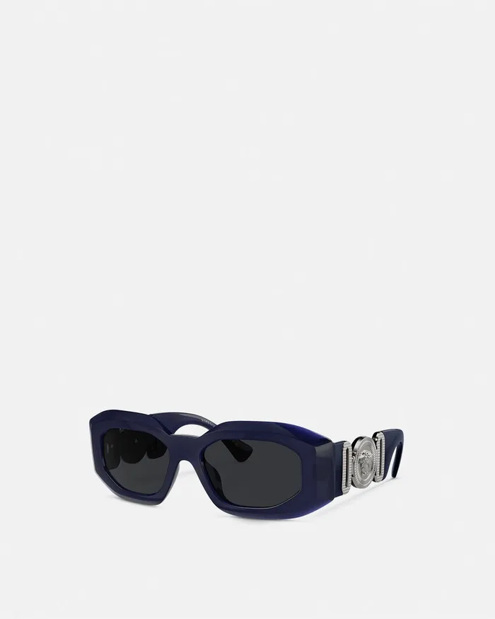 Versace Maxi Medusa Biggie Sunglasses Blue MenWomen Sunglasses
