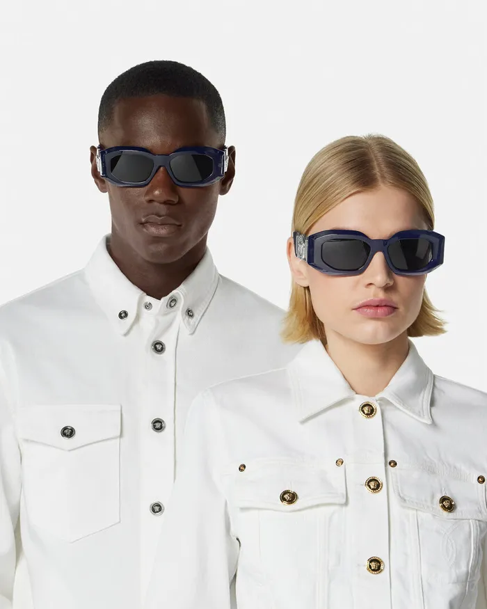 Versace Maxi Medusa Biggie Sunglasses Blue MenWomen Sunglasses