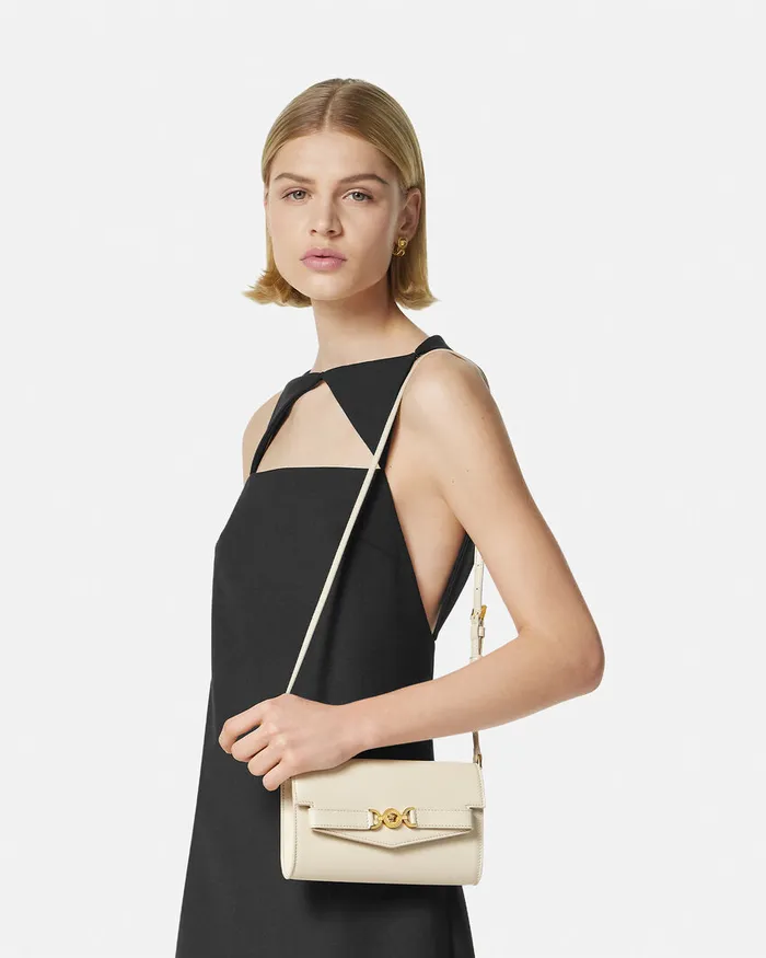 Versace Medusa 03995 Crossbody Bag Beige Women Mini Bags and Clutches