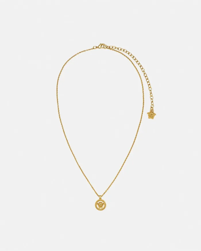Versace Medusa 03995 Pendant Necklace Light Gold MenWomen Necklaces