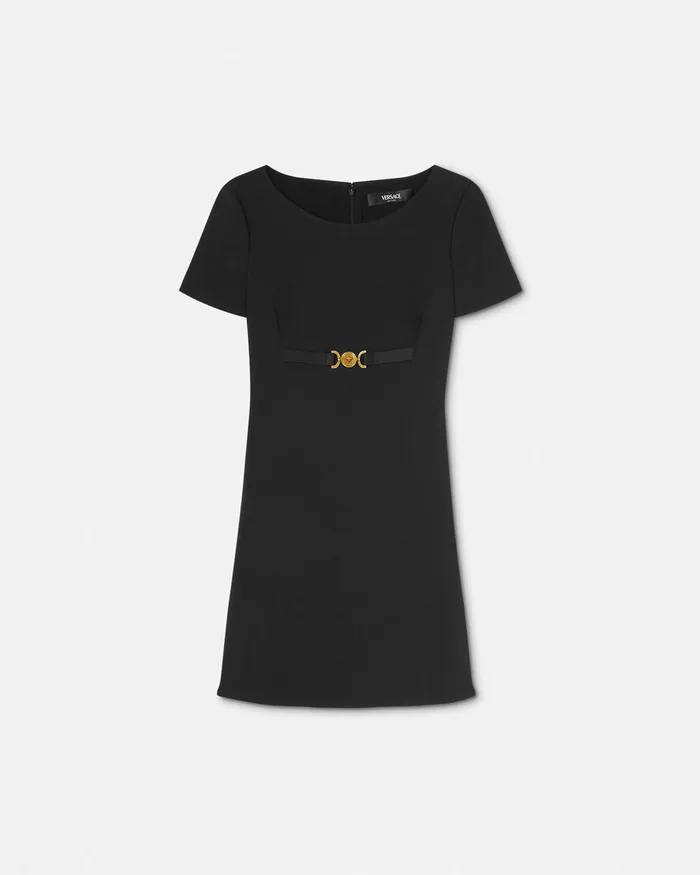 Versace Medusa 03995 ShortSleeved Mini Dress Black Women Dresses