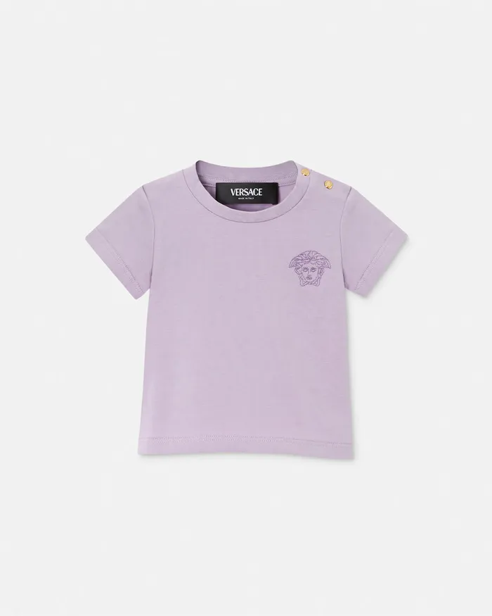 Versace Medusa Baby TShirt Lilac Kids Shirts and Tshirts
